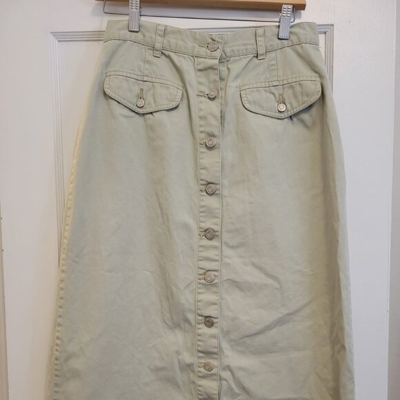 Norther Spirit Wear Khaki Midi Skirt - Picture 1 of 4